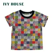 IVY HOUSE 常春藤彩色格子印花T恤衫631108(100~140CM)台灣製