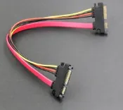 🔥夯品競標｜「錯過可惜」｜🎁SATA7+15P 公對公轉接線 22p硬蝶連接線 SATA線 數據電源二合一線