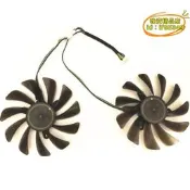 （可開發票）適用於訊景 XFX RX580 584 588 RX 570 8G 黑狼版 顯卡溫控雙風扇（滿額免運）