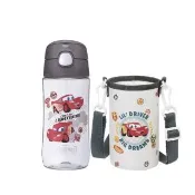 【THERMOS 膳魔師】Cars汽車總動員附背袋彈蓋輕水瓶470ml(GP4040FCR-DG)