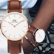 Daniel Wellington DW 男錶-40mm/玫瑰金框 Classic St. Mawes 經典極簡美學手錶 DW00100006