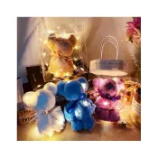 (店+)【JMI】珊瑚絨創意毛巾小熊+暖燈 聖誕節 交換禮物 禮品 小禮物 創意禮物 婚禮小物 實用禮物
