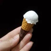迷你仿真甜筒餅乾1入 🚀台灣出貨【小陶器手作素材】