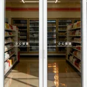 ⭐新品特惠⭐商鋪奶茶店大門玻璃門貼小心玻璃歡迎光臨防撞條門腰線條透明新款