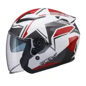 【優惠特價】SBK TYPE-S II 彩繪 FORCE 白紅 半罩 安全帽 3/4罩 內墨鏡 TYPE-S-2