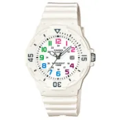 CASIO 潛水風運動休閒腕錶(LRW-200H-7B)-白x彩色時標/34mm