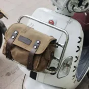 機車包 馬鞍包 防水機車側包 復古帆布工具包 機車置物袋 腳踏車包 檔車邊包 重機後座包 電動車掛袋 腳踏車配件 置物包
