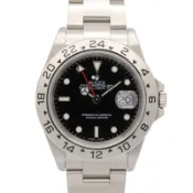 【DOKODEMO】【二手】ROLEX探險家型 II P字頭 16570 BK 不鏽鋼男士腕錶