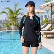 【SAIN SOU 聖手牌】流行大女三件式短背心比基尼泳裝(NO.A9323038)
