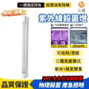 【HeartPick心選】紫外線殺菌燈 LED充電燈 臭氧燈 壁掛/磁吸 消毒燈 多功能緊急照明燈 停電備用 應急照明燈