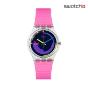 Swatch SWATCH NEON PINK PODIUM 經典手錶 SO28K111 (34mm)【官方旗艦店】
