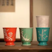 功夫茶杯 梅蘭竹菊 聞香杯 個人專用 品茗杯 高級感 茶具 主人杯 男女士 精緻 茶道 陶瓷 禮盒