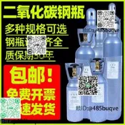 二氧化碳CO2鋼瓶2L/4L/8L/10L/15L/20升水魚缸高壓小型瓶安誠