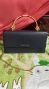 charles&keith 金屬手提 手拿 長夾 鏈包 斜背 信封式錢包 附鑰匙圈