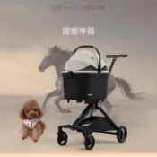【免運】可折疊寵物推車 狗狗推車 貓咪推車 可換向寵物推車輕便折疊分離狗狗貓咪外出便攜小型犬