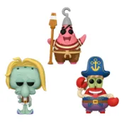 【墊腳石】【FUNKO】POP Movies 海綿寶寶 Pirate海盜系列-派大星/章魚哥/蟹老闆