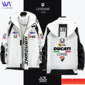 W&S 機車服 機車外套 機車上衣 機車衝鋒衣 賽車外套 杜卡迪摩託車DUCATI車隊衝鋒衣MotoGp賽車服男女春秋騎