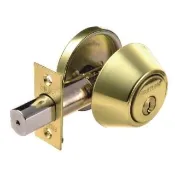 【加安牌】D271 門鎖 輔助鎖 一般鑰匙(金色 裝置距離60mm 適用門厚32-45mm)