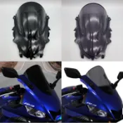 「CP小鋪」台灣現貨2019-2026改款YAMAHA YZF- R3高角度風鏡，改裝，類原廠風鏡，黑色。擋風鏡