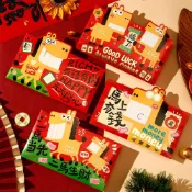 (店+)2026 馬年 紅包袋 1組4入 厚紙 千元鈔ok 燙金紅包袋 紅包 可愛紅包袋 搞笑紅包袋 馬上發財 創意紅包袋