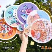 【台灣現貨】扇子 折扇 摺疊扇 折疊扇子 團扇 圓扇 卡通折疊扇 手扇 手持扇 手拿扇 迷你折疊扇