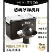 【現貨】透明冰球製冰盒：日本DOSHISHA 同廠製造。無氣泡老冰、專業級 6cm 大冰球｜威士忌專用冰球模具、不留雜質