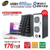 伽利略 USB4 40Gbps 8層抽取式硬碟外接盒 35D-U48
