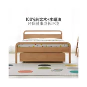 (店+)實木兒童床 簡約抽拉式子母床 雙層託床 櫸木子母床 兒童床 親子床  雙層床 上下鋪上下床