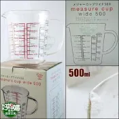 《好媳婦》RAILIO【耐熱玻璃量杯500ml】多種刻度燒杯,微波爐,尖嘴好倒!高硼硅/計量測量容器/洗碗機OK烘培器具