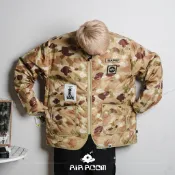 AirRoom 正品 2020AW BAPE APE ALPHA INDUSTRIES JACKET 無領 外套 雙面穿