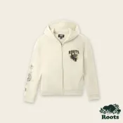 【Roots】 女裝-舞龍新春系列 短版連帽外套
