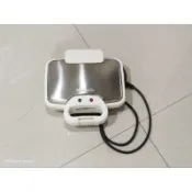 （二手）Vitantobio 小V鬆餅機 VWH-110 銀白色限定款 附四款烤盤