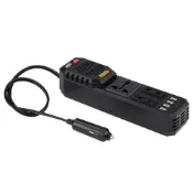 電源逆變器,短路保護 DC 12V 到 AC 220V USB 端口黑色 200W 迷你轉換器通用插頭,適用於冷凍手機筆