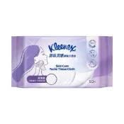 (店+)【Kleenex 舒潔】珍珠雲感卸妝洗臉巾 50片/包｜珍珠般潔淨 雲朵般輕柔｜經皮膚科學測試和SGS檢驗｜Holdmego