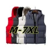 (店+)棉馬甲背心夾克連帽男女防風防寒保暖加厚加絨坎肩無袖春秋冬季外套飛行風衣大尺碼釣魚工作休閒工裝運動商務內膽寬鬆輕量上衣