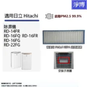 適用日立Hitachi除濕機RD-14FR 16FQ RD-16FR 16FG RD-22FG HEPA空氣濾網