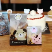 小狗小猫 DIY曲奇餅乾袋 點心包裝袋 牛軋糖袋 餅乾袋 韓國包裝袋