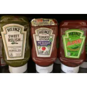 📣HEINZ 亨氏 黃芥末醬／甜味碎酸黃瓜／無加糖番茄醬／墨西哥番茄醬／低納鹽蕃茄醬