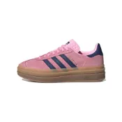 (店+)【adidas 愛迪達】H06122 adidas originals GAZELLE BOLD Bold 絨面革 Pink Glow 低幫 板鞋 女款 粉色 愛迪達女鞋 運動鞋女 女鞋