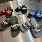 【 🐻熊熊愛上蘋果 】26ss 春夏最新款🆕️ AAPE 🐵 迷彩防水拖鞋 (現貨馬上出)