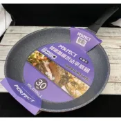 (店+)知久道具屋 PERFECT 理想 韓國晶鑽不沾平底鍋 30CM