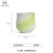 【百利市購物中心】MUVNA 陶瓷聞香杯-幽翠綠(水杯、咖啡杯、茶杯)