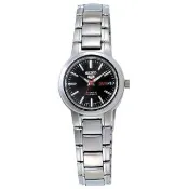 【SEIKO 精工】5號機芯極簡時尚腕錶-銀X黑-SYME43K1