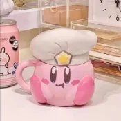 免運✨明星柯比陶瓷杯廚師海軍帽子日係可愛卡通咖啡杯少女心禮物