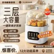 【咕嘎優選】代發十三功能蒸蛋器家用小型一人自動斷電可預約定時宿舍煮蛋器