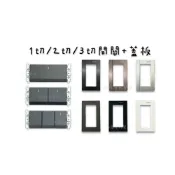 (店+)【Panasonic 國際牌】❤️ GLATIMA系列 埋入式螢光一切/二切/三切開關+直式蓋板_棧瓦黑