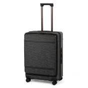 【ACE BAGS＆LUGGAGE】26吋 Saluton 前開式可擴充橫紋中型箱(多色可選05363)