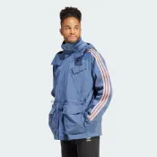 (店+)【adidas 愛迪達】ADIDAS 外套 ORIGINALS 藍色 風衣 連帽外套 男 IR9397