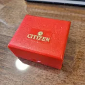 超過60年老古董錶盒, CITIZEN星辰錶紅色塑膠錶盒