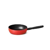 【MEYER 美亞】陶瓷不沾鍋 萬用 小炒鍋22CM - 革新紅系列(IH/電磁爐適用)